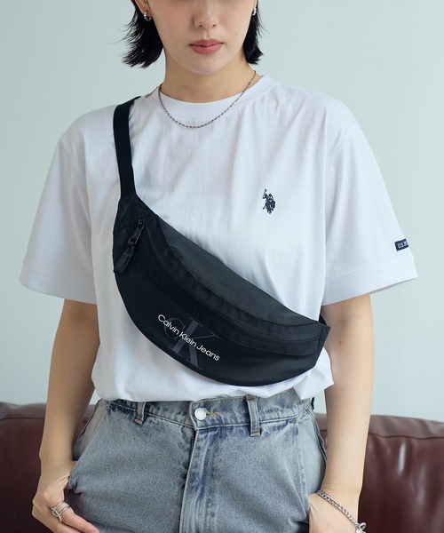 【 】CKJeans ナイロンウエストバッグ◆送料無料◆ CALVIN KLEIN】CKJeans ナイロンウエストバッグ◇送料無料◇