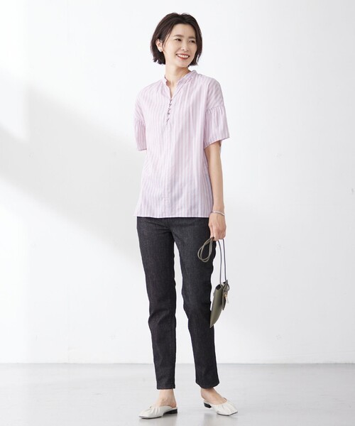 「J.PRESS」 半袖ブラウス 9 ピンク レディース J.PRESS 「J.PRESS」 半袖ブラウス 9 ピンク レディース