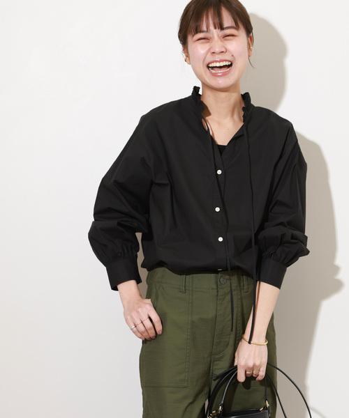 「JOURNAL STANDARD relume」 長袖ブラウス FREE ブラック レディース