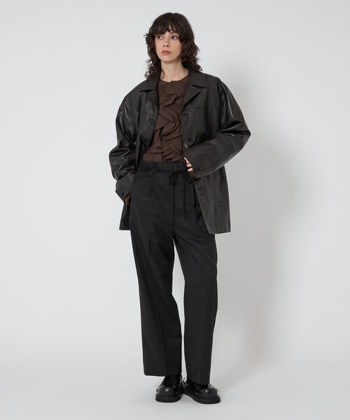 ASTRAET パンツ 「ASTRAET」タック ドローコード ワイドパンツ ASTRAET パンツ 「ASTRAET」タック ドローコード ワイドパンツ