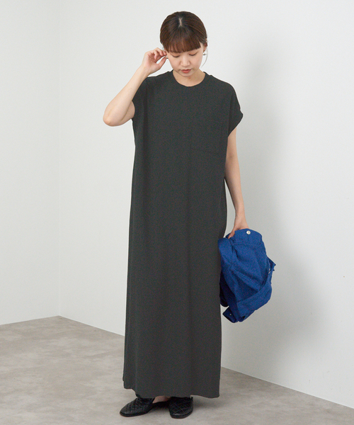 IENA（イエナ） ワンピース 「追加」BLACK ポケットTドレス : ZOZOTOWN