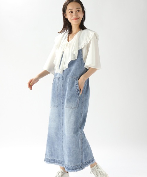 niko and… 「niko and」 サロペットスカート LARGE ブルー