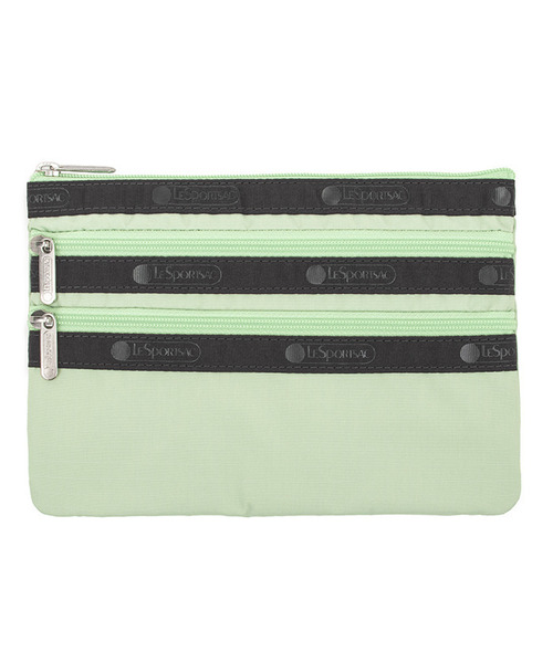 専用です！　　ポーチ LeSportsac ポーチ 3ZIP COSMETIC フロスティグリーン/サンダー