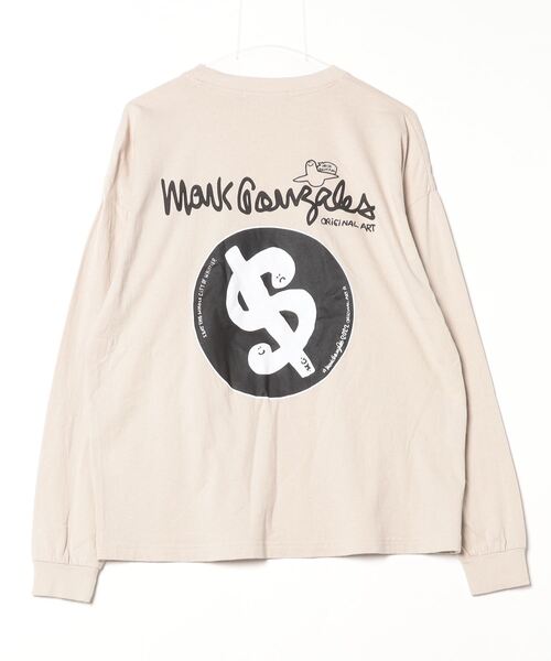 「Mark Gonzales」 長袖Tシャツ S ベージュ系その他3 メンズ