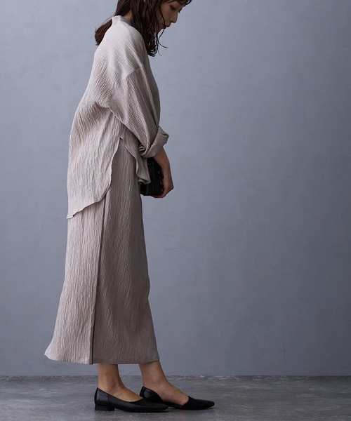 NICOLE white（ニコルホワイト） スカート 楊柳パイピングタイト