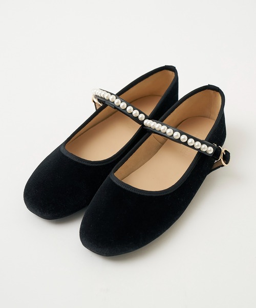 「one after another NICE CLAUP」 フラットパンプス S アイボリー レディース
