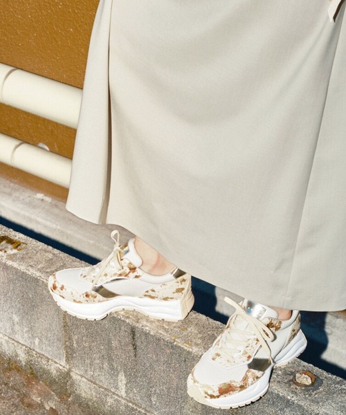 Lucida スニーカー 25AW 「NEW COLOR」Alnair/ナチュラル厚底