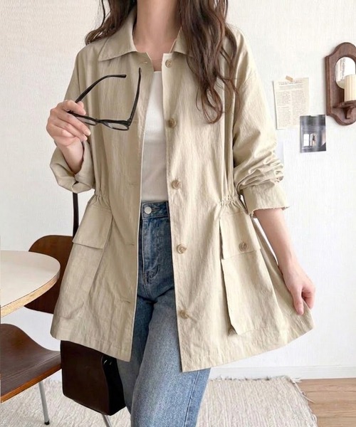 【新品】23区 ブルゾン　ベージュ　 38サイズ 23区（ニジュウサンク） ブルゾン 38 ベージュ レディース : ZOZOTOWN
