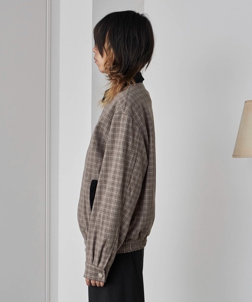 Theater code ブルゾン アウター Gingham Check Double-Zip Blouson