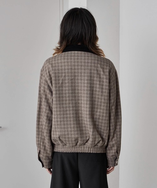 Theater code ブルゾン アウター Gingham Check Double-Zip Blouson