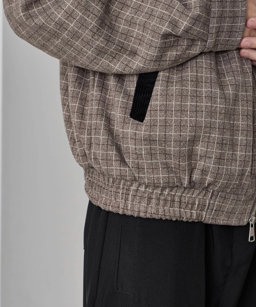 Theater code ブルゾン アウター Gingham Check Double-Zip Blouson
