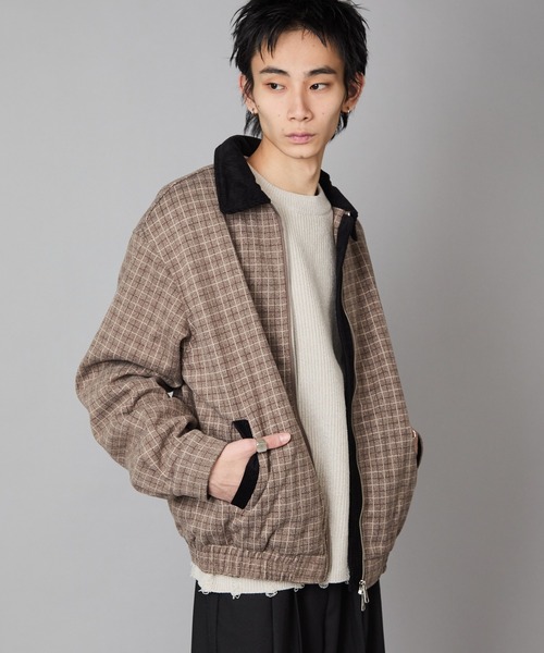 Theater code ブルゾン アウター Gingham Check Double-Zip Blouson