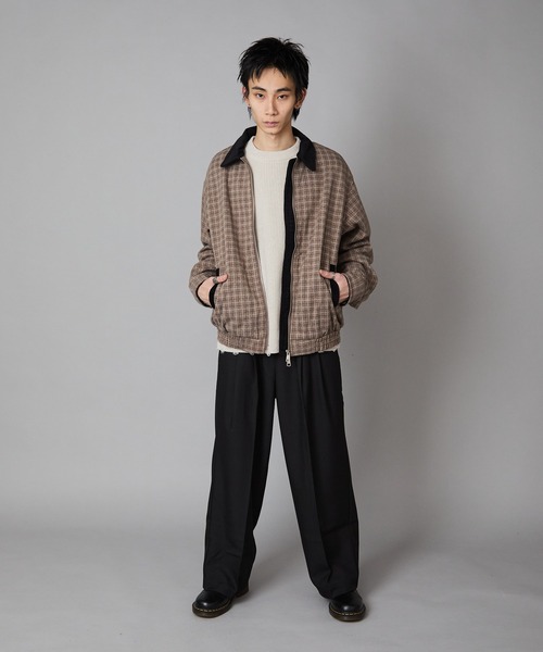 Theater code ブルゾン アウター Gingham Check Double-Zip Blouson
