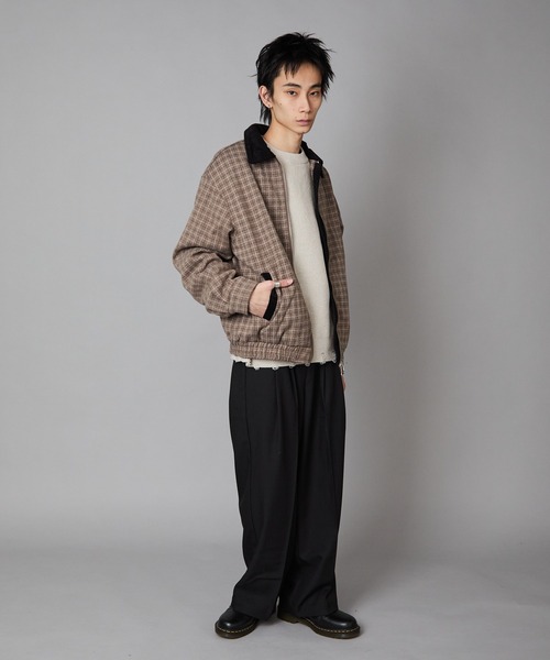 Theater code ブルゾン アウター Gingham Check Double-Zip Blouson
