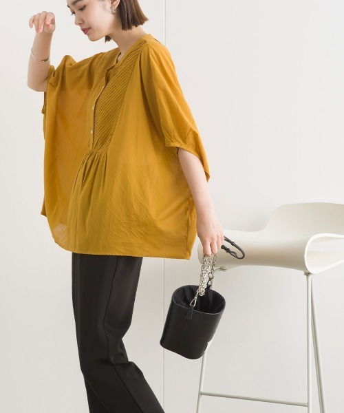 「terrace」 ドルマンスリーブブラウス MEDIUM マスタード レディース_画像3