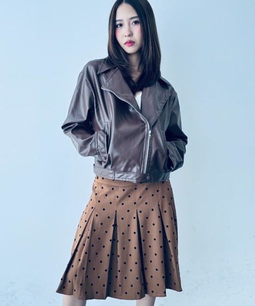 Y2K SYNAPSE FACTORY レザージャケット ライダース 「アーバン」ライト