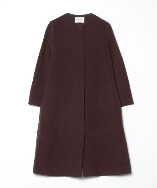UNITED ARROWS（ユナイテッドアローズ） ノーカラーコート 40 ブラウン