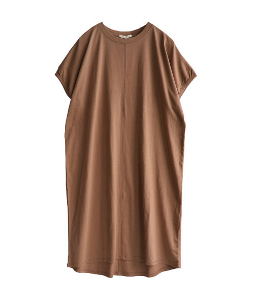 「e-zakkamania stores」 半袖ワンピース M ベージュ レディース_画像3