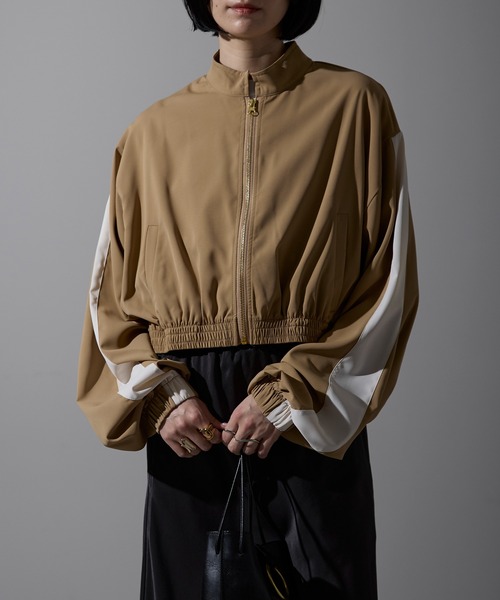 each alchemist ブルゾン アウター ライン入りショート丈ブルゾン