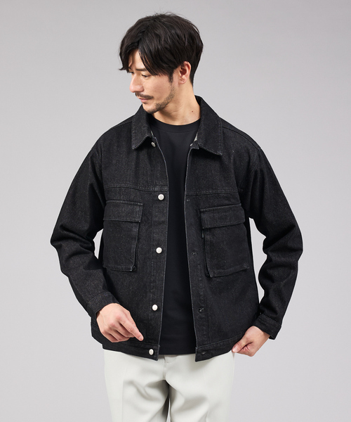 ABAHOUSE GRAY デニムジャケット gジャン 「セットアップ対応」デニム