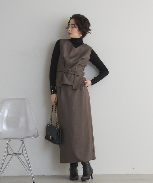 &. NOSTALGIA（ノスタルジア） セットアップ 「ZOZO限定」プリーツ