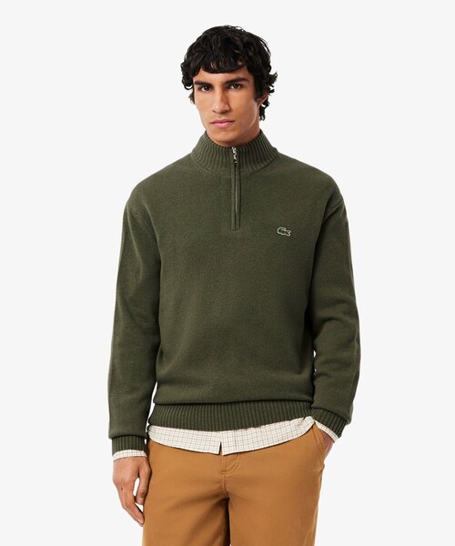 LACOSTE（ラコステ） セーター ニット ハイネックハーフジップ ウール