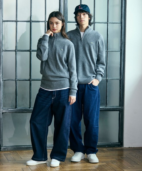 LACOSTE（ラコステ） セーター ニット ハイネックハーフジップ ウール