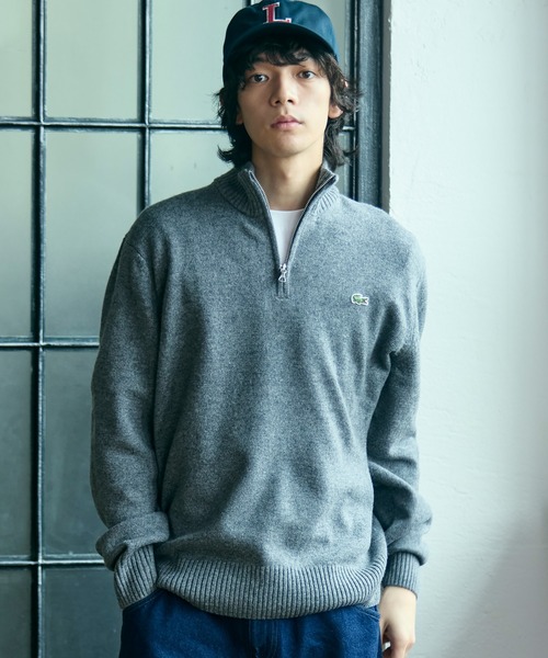 LACOSTE（ラコステ） セーター ニット ハイネックハーフジップ ウール