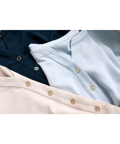 「Emilyan」 半袖ワンピース M ベージュ レディース_画像9