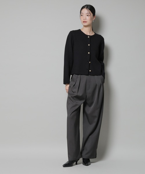 NANO universe（ナノ・ユニバース） パンツ ベルベッドサイドライン