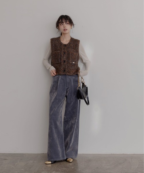 Eimee Law デニムベスト ヘムフリルデニムベスト Eimee Law│Eimee Law & LHELBIE 公式