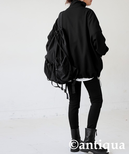 antiqua（アンティカ） ブルゾン アウター 斜めZIP 裏起毛 ジョー