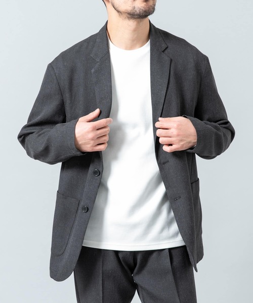 「URBAN RESEARCH ROSSO MEN」 テーラードジャケット LARGE ネイビー メンズ_画像2