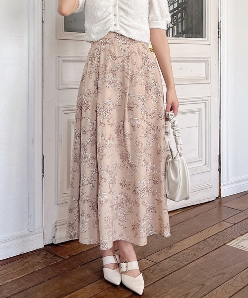 MIIA（ミーア） フレアスカート FREE グレー レディース : ZOZOTOWN