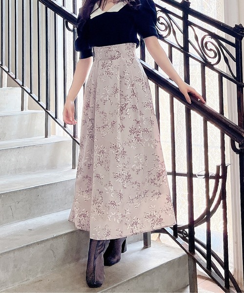 MIIA（ミーア） フレアスカート FREE グレー レディース : ZOZOTOWN