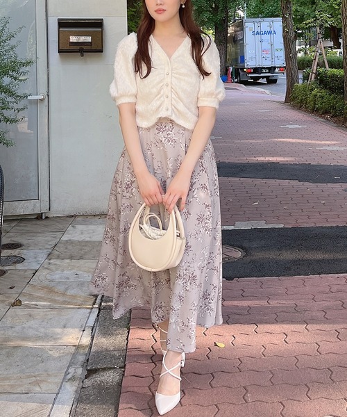 MIIA（ミーア） フレアスカート FREE グレー レディース : ZOZOTOWN