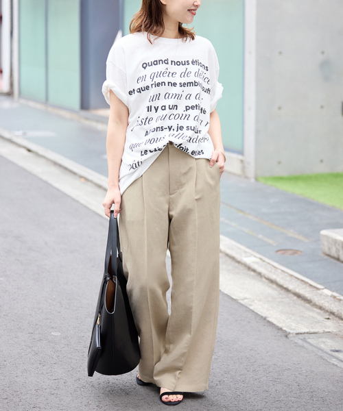 「SLOBE IENA」 パンツ 38 ベージュ レディース_画像3