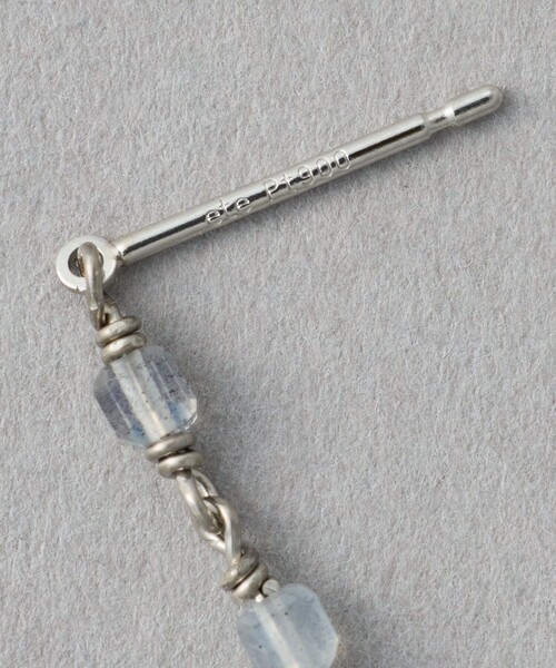 ete（エテ） ピアス ナチュラルストーン ロング ピアス レディース