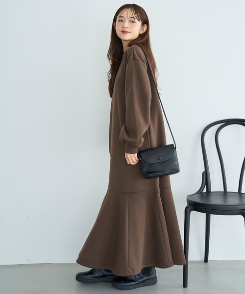 mil（ミル） ワンピース 裏起毛マーメイドワンピース「585132