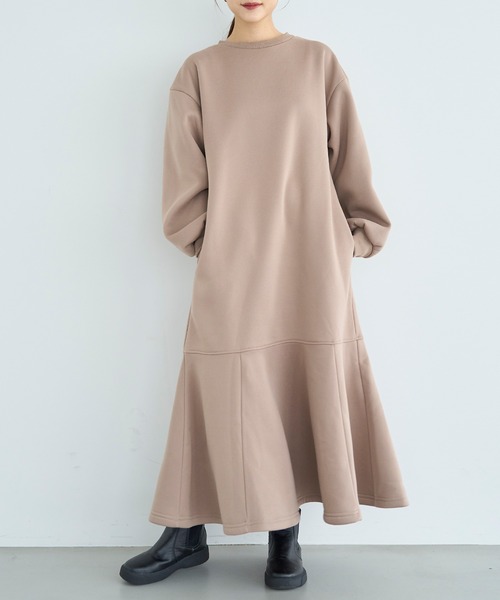 mil（ミル） ワンピース 裏起毛マーメイドワンピース「585132