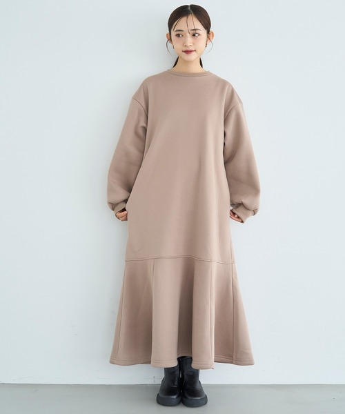 ✴︎新品✴︎テーラーメイド ワンピース✴︎Mサイズ mil（ミル） ワンピース 裏起毛マーメイドワンピース「585132