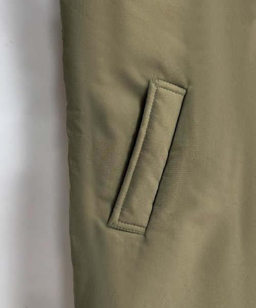 トレンチコート コート チェック柄裏地付きロングトレンチコート