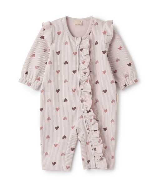 petit main ベビー服 ロンパース アソート前フリルカバーオール