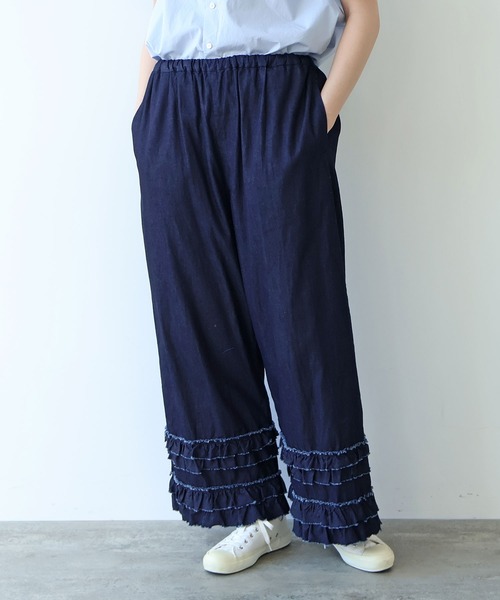 bulle de savon（ビュルデサボン） パンツ 5.5oz denim furi furi