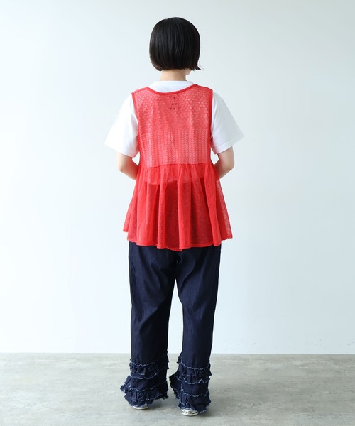 bulle de savon（ビュルデサボン） パンツ 5.5oz denim furi furi