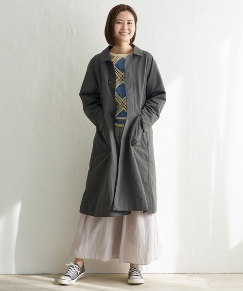 「LBC」 ピーコート M グレー レディース_画像9