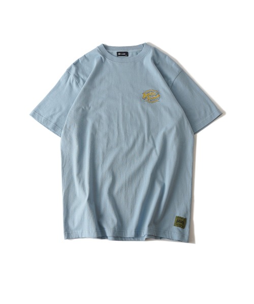 「Subciety」 半袖Tシャツ LARGE ブラック×ピンク メンズ_画像6