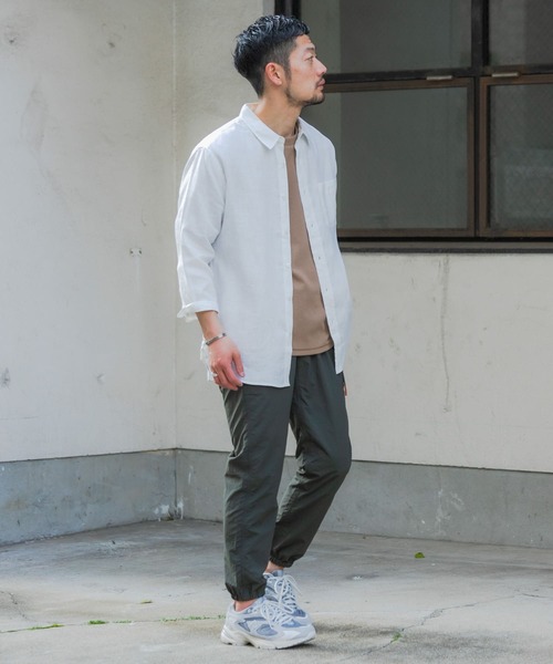 「URBAN RESEARCH ROSSO MEN」 7分袖シャツ SMALL ネイビー メンズ_画像8