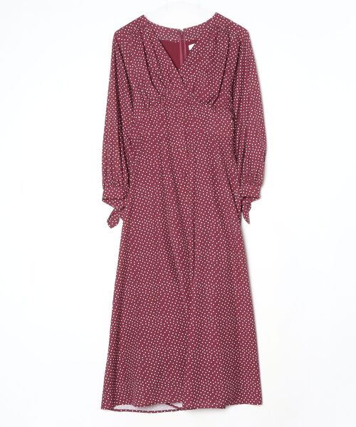 Her lip to ドット柄長袖ワンピース S ブラウン レディース : ZOZOTOWN
