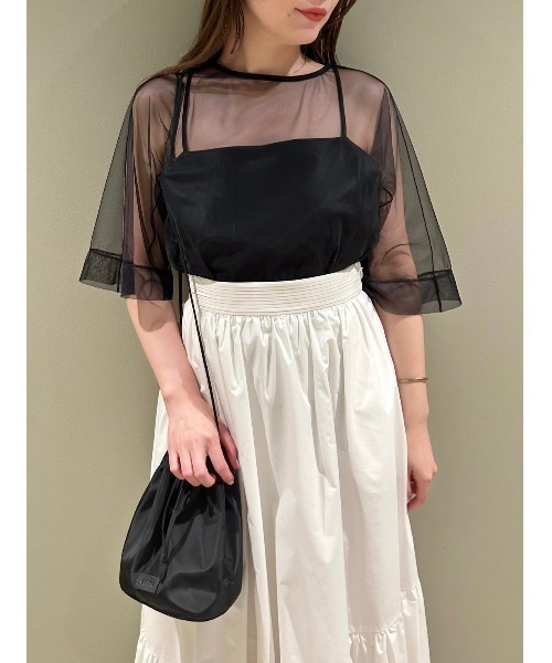 「emmi」 ロングスカート 0 ホワイト レディース_画像3